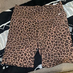 Cheetah Print Nike Biker Shorts